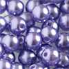 1 Dose (~80 Stk.) Titanium Glaswachsperlen rund 4mm Violett